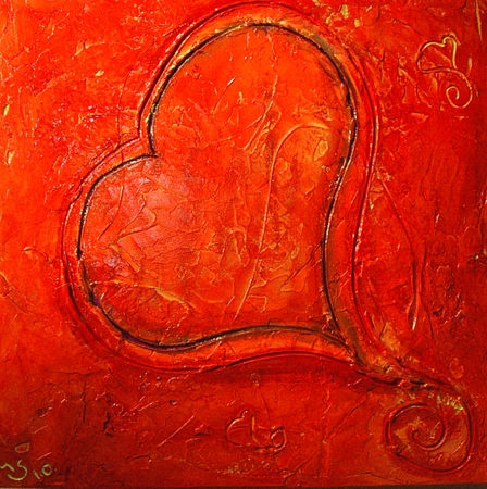 Whimsical Love Double Hearts #132